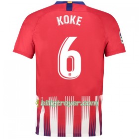 Billige Fotballdrakter Atlético Madrid Koke 6 Hjemmedraktsett 2018/19 Kortermet